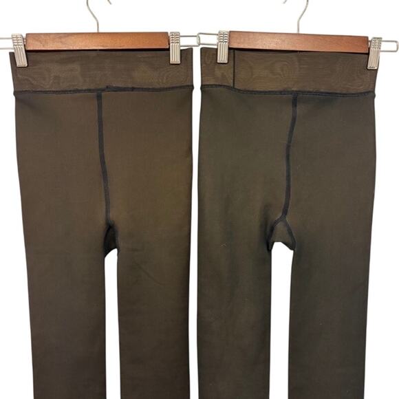 Vertvie Fleece Lined Tights LOT OF 2 Womens Sz L/XL Brown Elastic Waist NEW - Picture 5 of 9